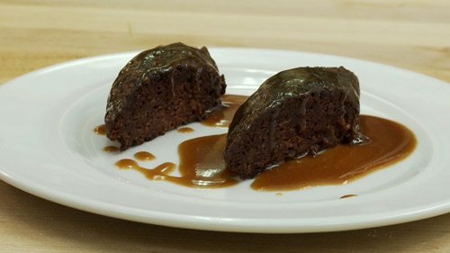 Cake aux pommes et caramel au beurre salé