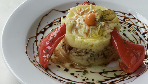 Parmentier de morue à l’huile d’olive extra-vierge