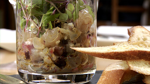 Tartare de homard et tapenalgue