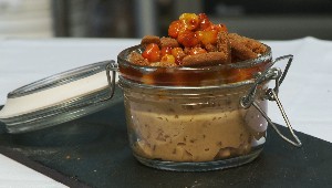 Riz au lait à la chicorée, spéculoos et argousier