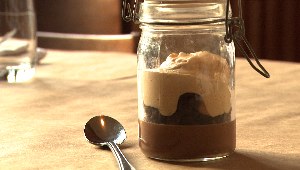 Pot de crème au chocolat, caramel et sel de Maldon