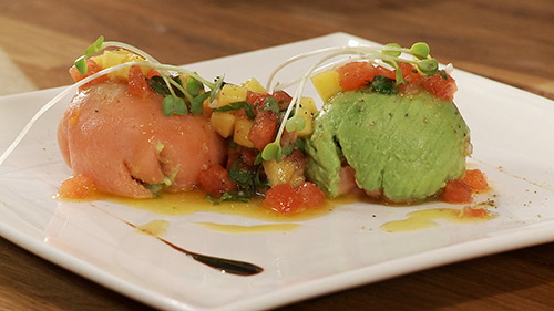 Boule de saumon fumé à l’avocat