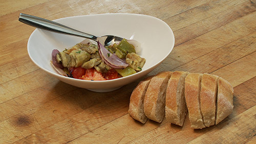 Salade d’aubergines grillées
