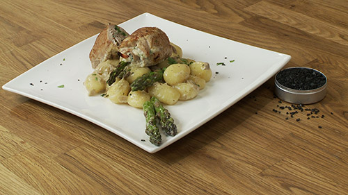 Paupiettes de veau et asperges