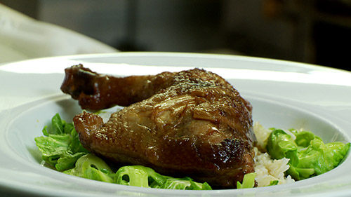 Cuisses de poulet braisées à la sauce soya