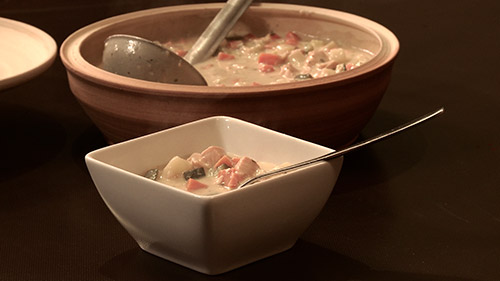 Chaudrée de saumon à ma façon