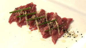 Sashimi de merlan de bœuf