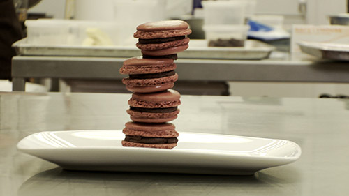 Pâte à macarons au chocolat