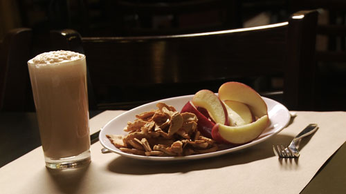 Egg cream de pommes au caramel